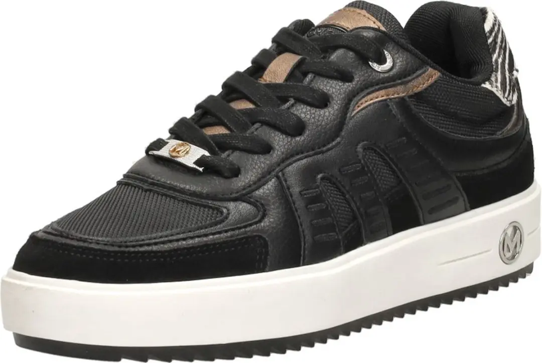 Mexx Sneaker Persia Olli - Zwart/Bruin - Maat 40