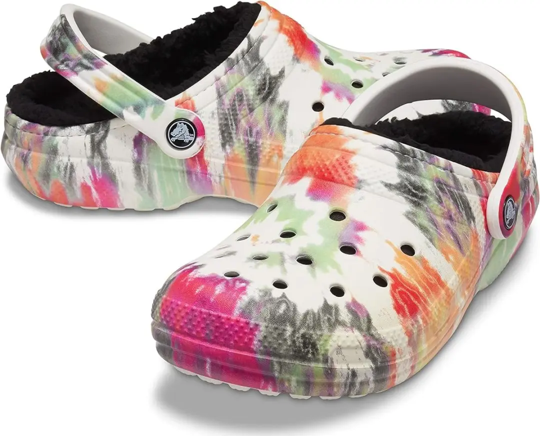 Crocs Classic Lined Tie Dye Clog Zwart/Multi Maat 48/49 US M13