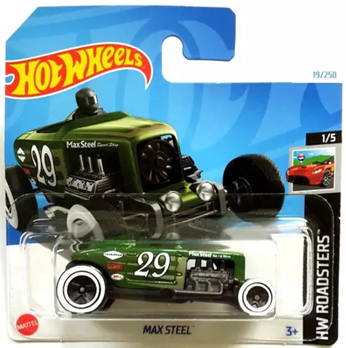 Hot Wheels Max Steel Racing Green 1:64 Roadster