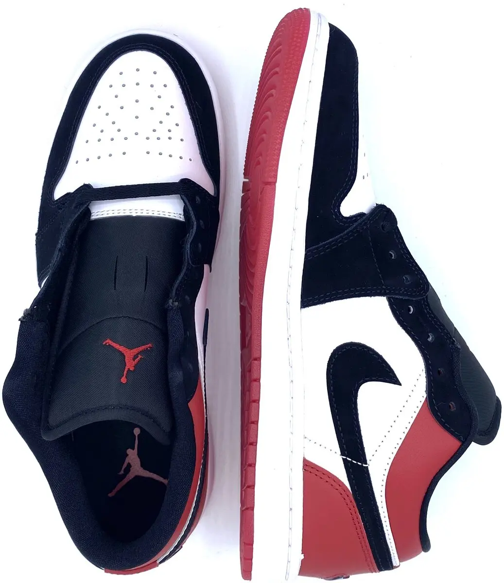 Nike Air Jordan 1 Low SE Sneakers - Rood/Wit/Zwart - afbeelding 3 van 6