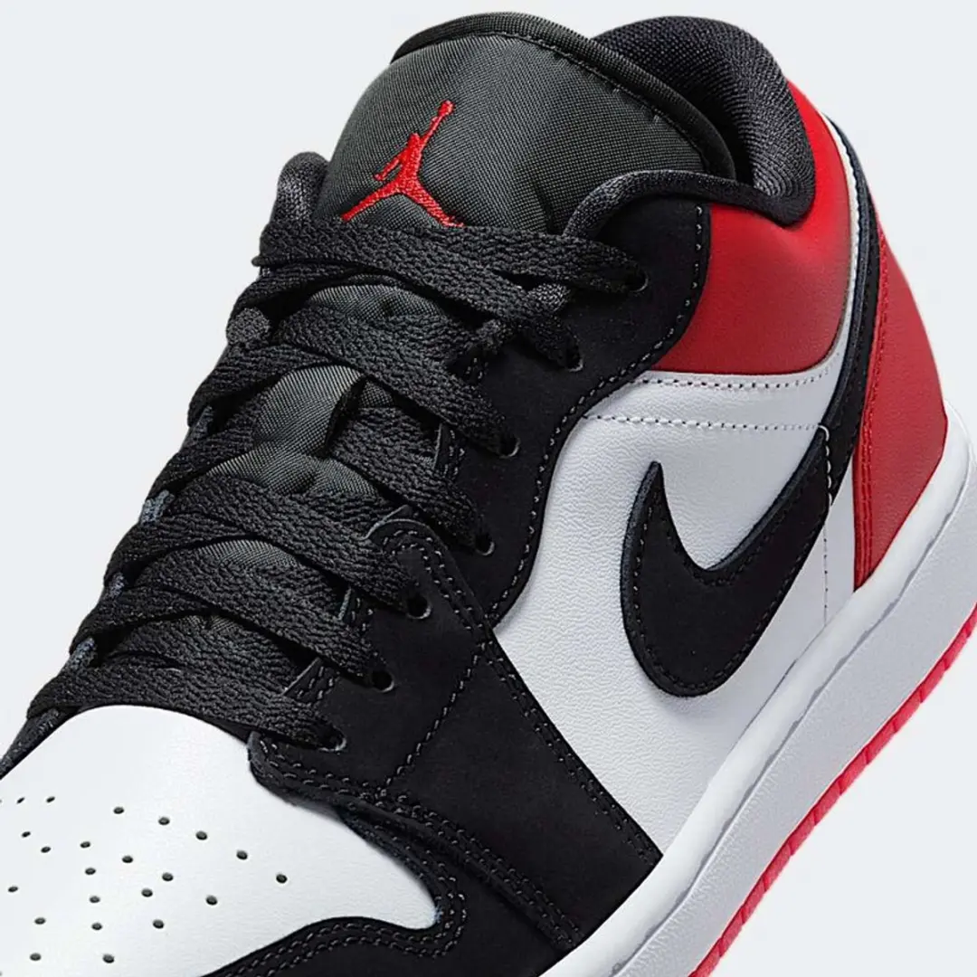 Nike Air Jordan 1 Low SE Sneakers - Rood/Wit/Zwart - afbeelding 5 van 6