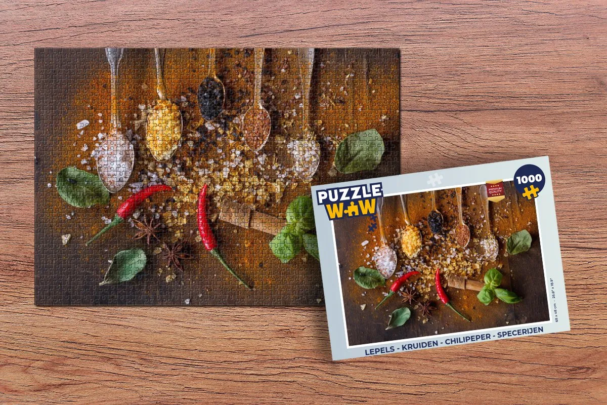 PuzzleWow Kruiden & Specerijen Legpuzzel 1000 Stuks - Multicolor