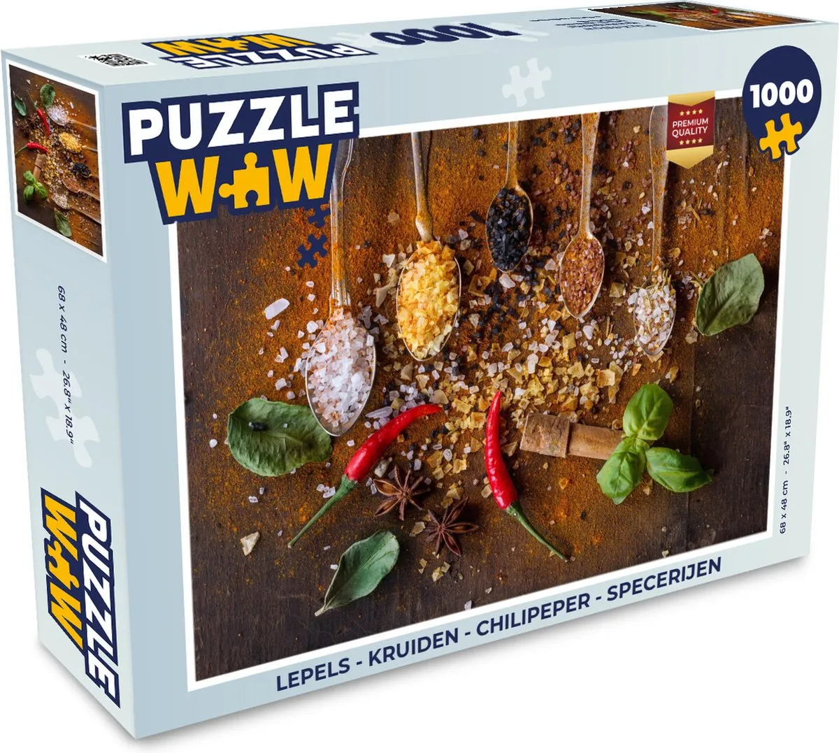 PuzzleWow Kruiden & Specerijen Legpuzzel 1000 Stuks - Multicolor