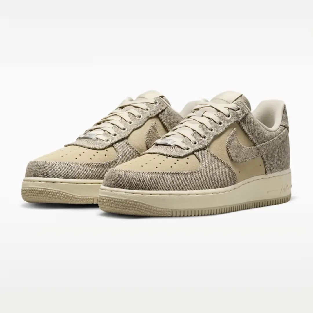 Nike Air Force 1 '07 LV8 - Denim - Wit - Maat 42.5 - afbeelding 4 van 6