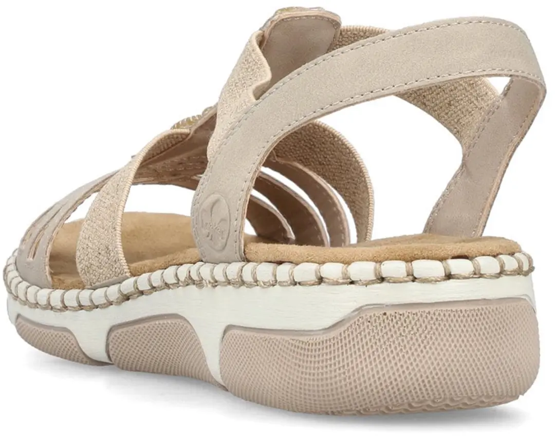 Rieker Dames Sandalen 66201-62 - Beige