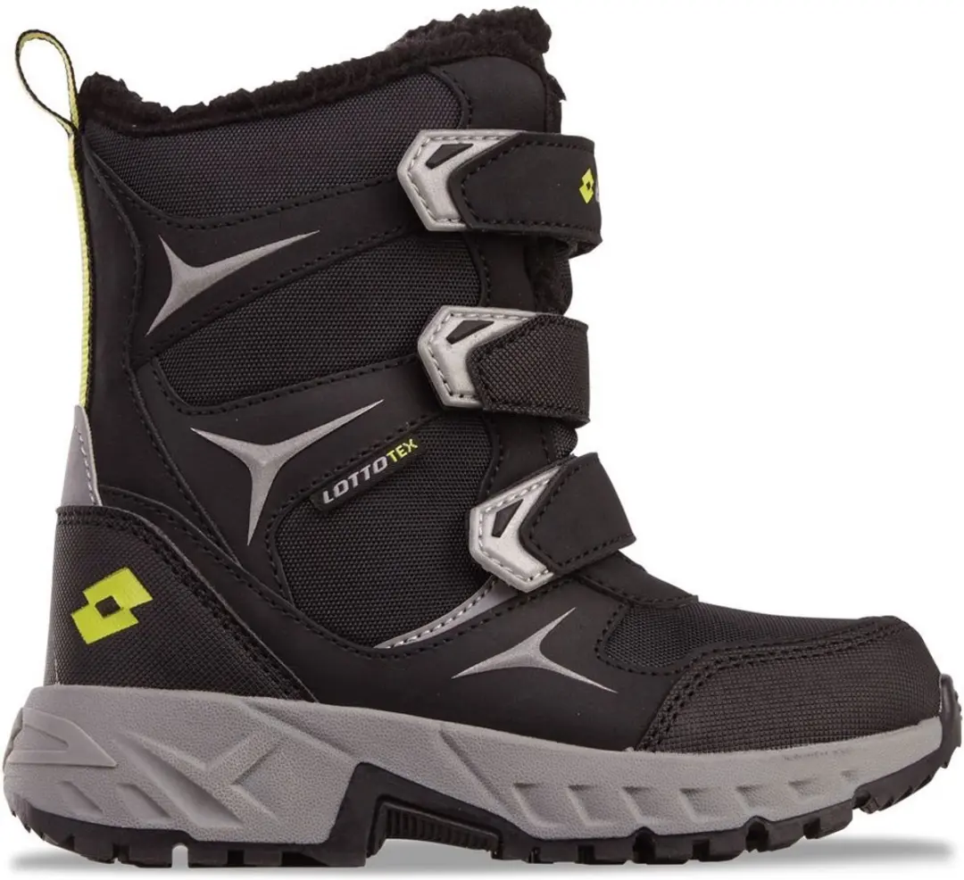 Lotto Pinecreek Tex K Kinderwinterschoenen 33 - Black/Silver - afbeelding 3 van 6