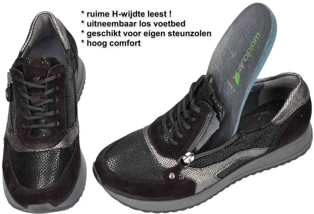 Wäldlaufer Suede Dames Sneakers 752004 406 001 H - 38.5 - afbeelding 6 van 6
