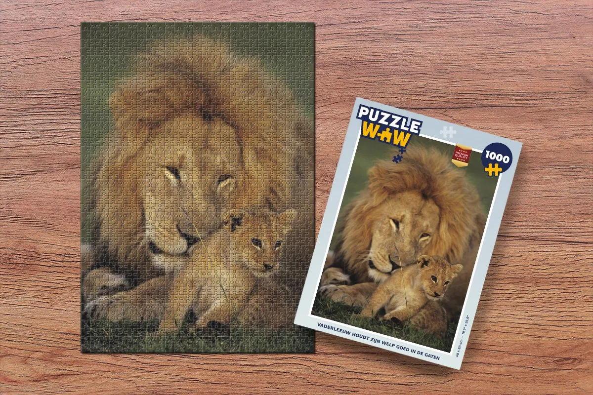 PuzzleWow Wild Jagen Legpuzzel 1000 Stuks - Multicolor