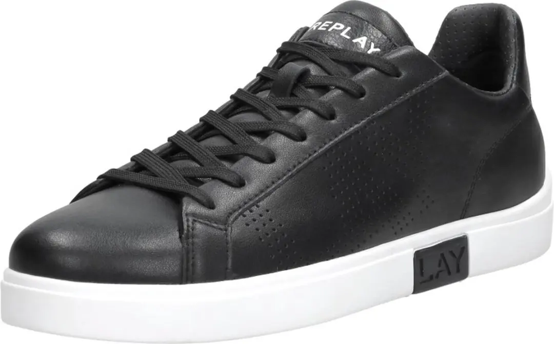 Replay Polys Studio Sneakers Laag - zwart - Maat 41 - afbeelding 4 van 6