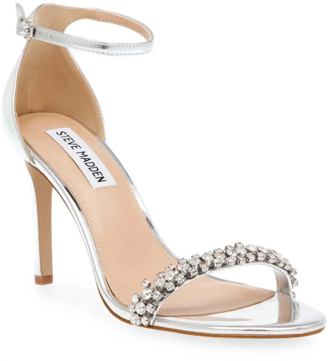 Steve Madden Brazen-R Dames Sandalen - 39 - Zilver - afbeelding 6 van 6