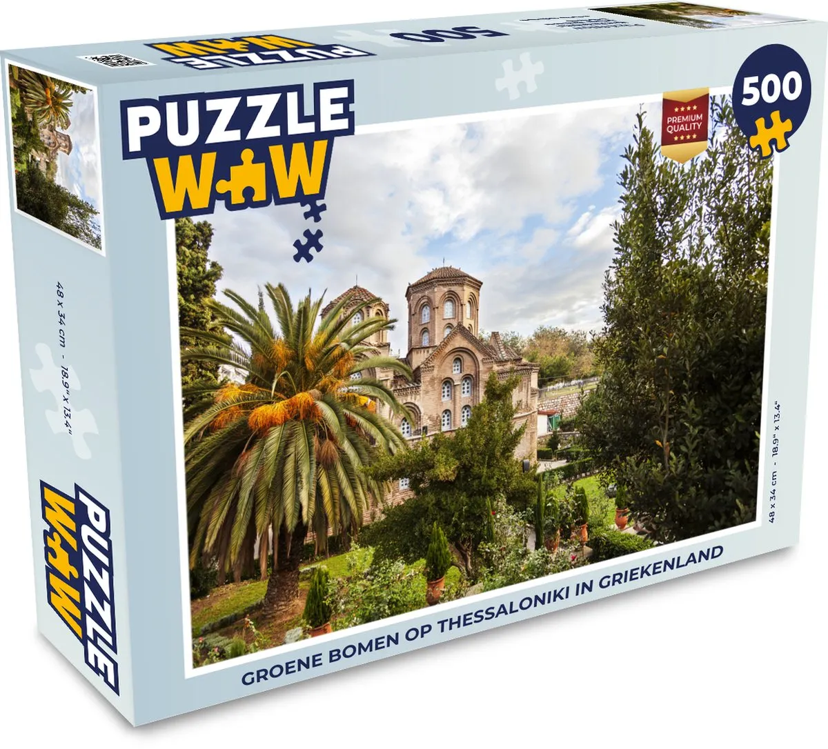 PuzzleWow Legpuzzel 500 Stuks Thessaloniki Multicolor