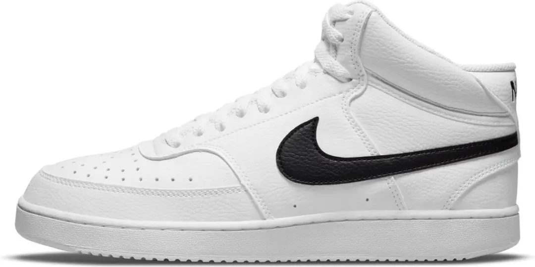 Nike Court Vision Mid Next Hoge Heren Sneakers - Wit/Zwart - afbeelding 2 van 6