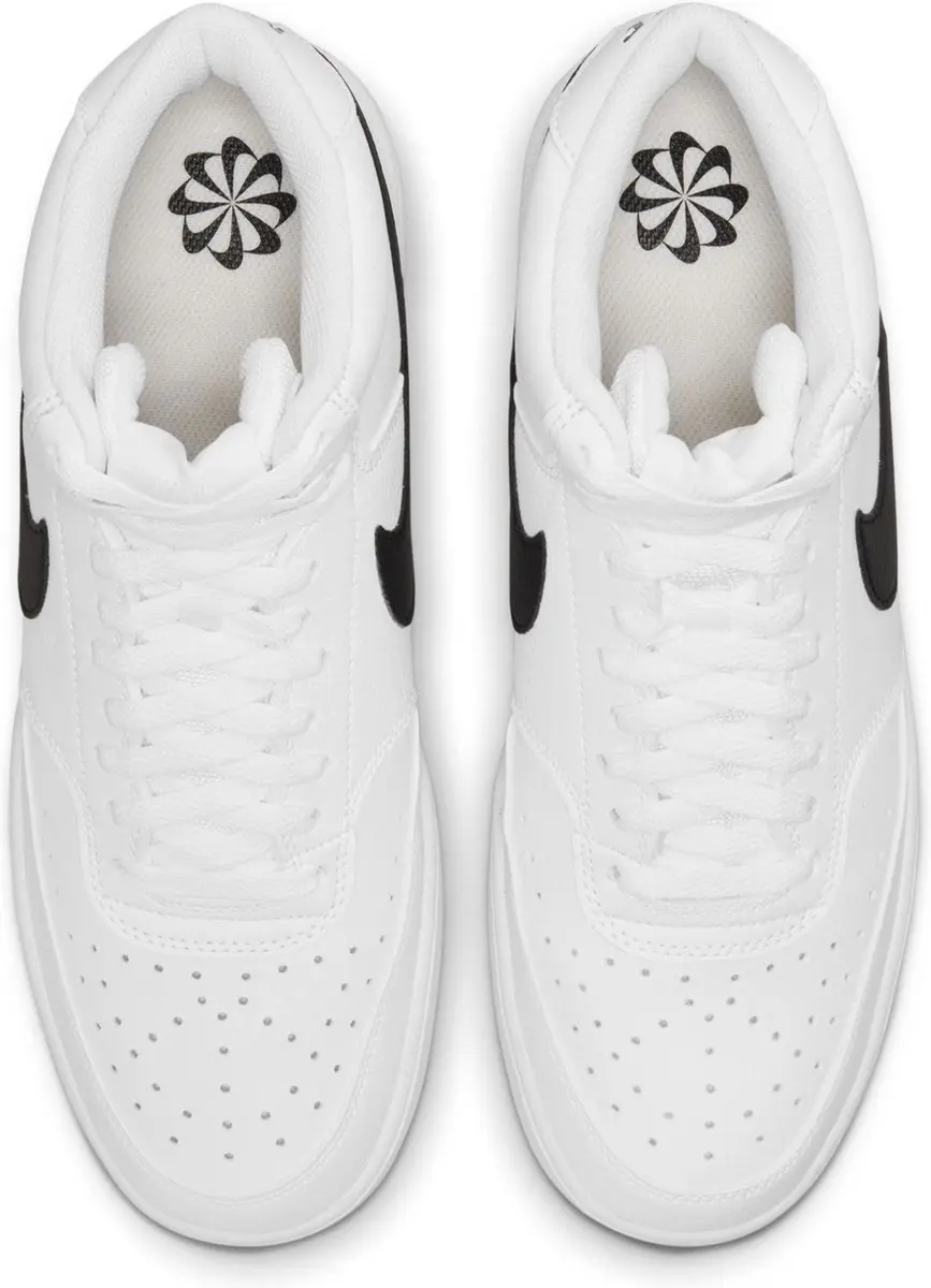 Nike Court Vision Mid Next Hoge Heren Sneakers - Wit/Zwart - afbeelding 5 van 6