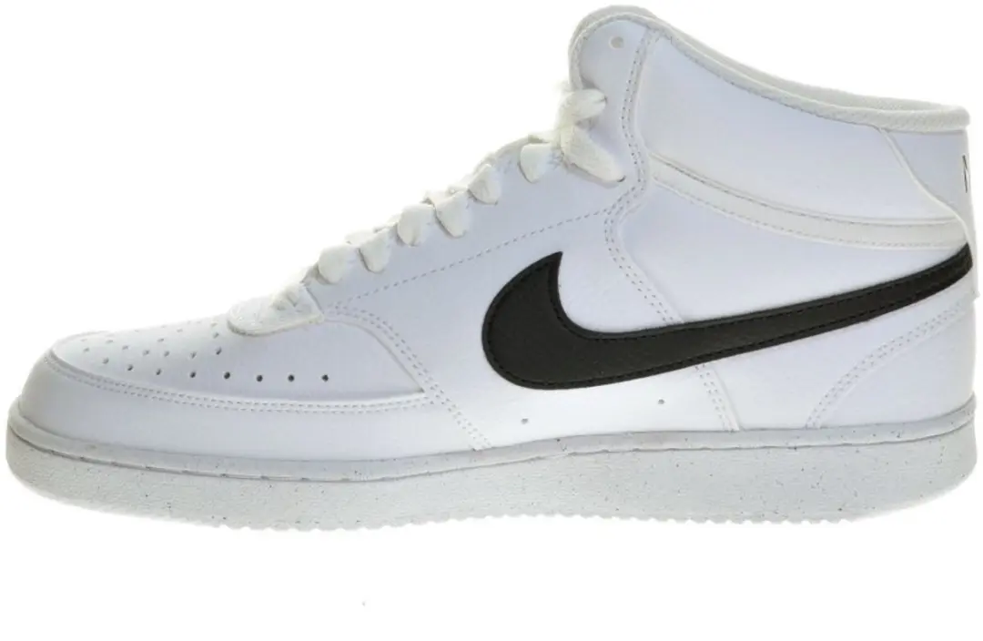 Nike Court Vision Mid Next Hoge Heren Sneakers - Wit/Zwart - afbeelding 4 van 6