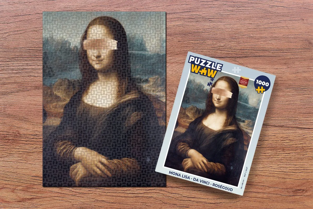 PuzzleWow Mona Lisa Legpuzzel 1000 Stuks - Multicolor