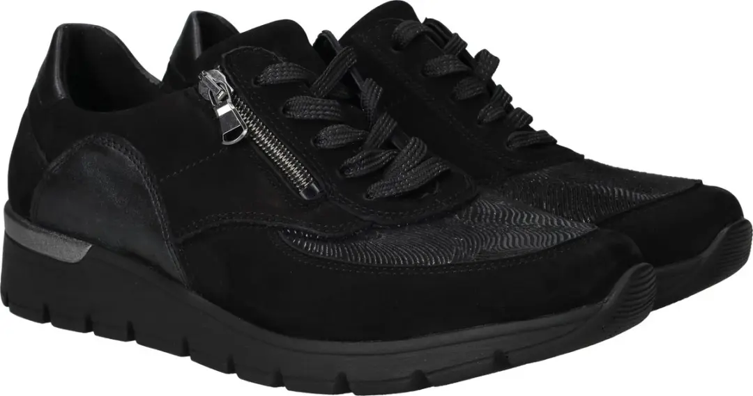 Wäldlaufer OrthoTritt Dames Sneaker 626K02-605-001 - Zwart - Wijdte K