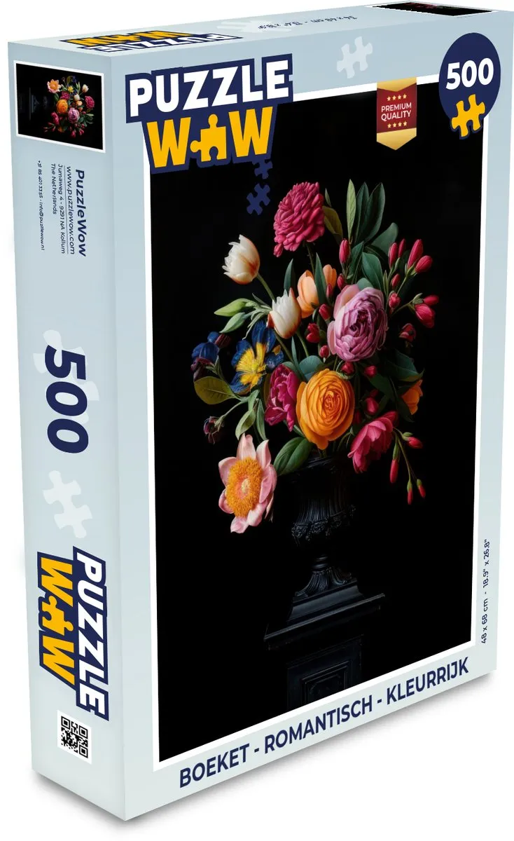 PuzzleWow Puzzel Boeket 500 Stuks - Bloemen 4