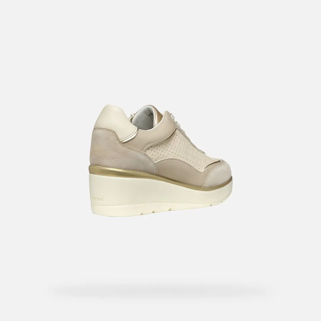 Geox Ilde Dames Sneakers - 36 - Beige - afbeelding 5 van 6