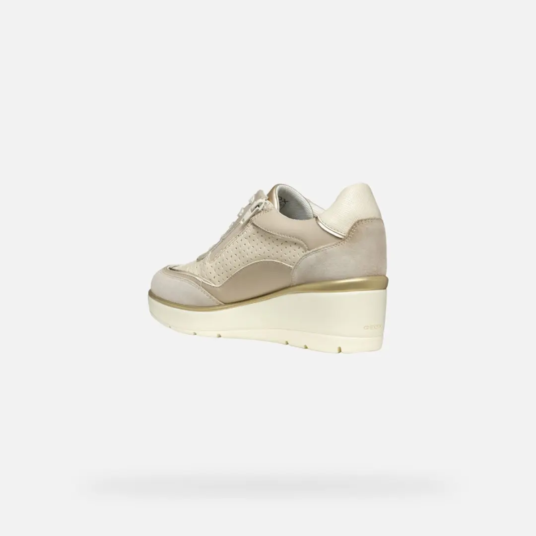 Geox Ilde Dames Sneakers - 36 - Beige - afbeelding 6 van 6