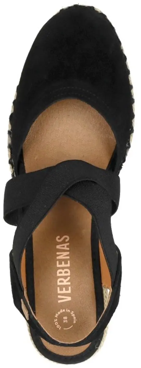 Verbenas Mila Sandalen Touwzool - Zwart - Maat 41 - afbeelding 4 van 6