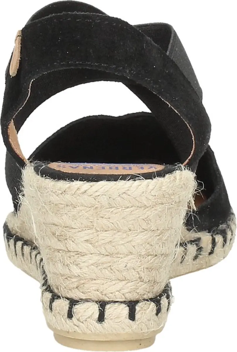 Verbenas Mila Sandalen Touwzool - Zwart - Maat 41 - afbeelding 5 van 6