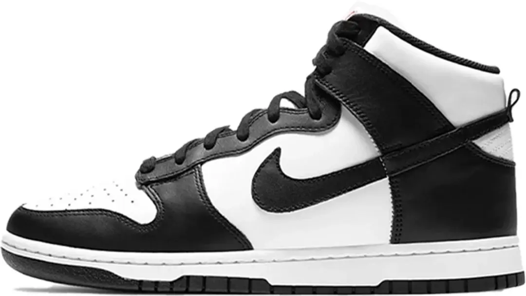 Nike Dunk Hi Retro Panda Sneakers - Zwart/Wit - afbeelding 3 van 6
