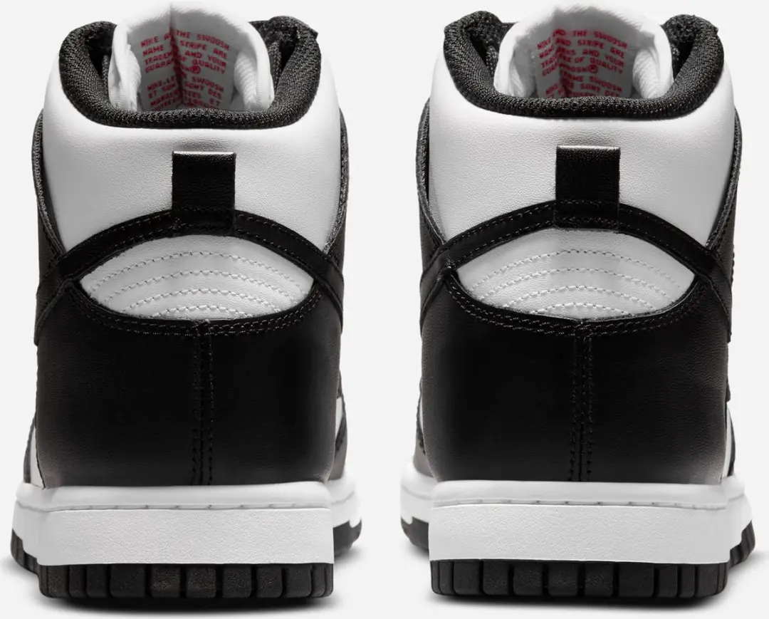 Nike Dunk Hi Retro Panda Sneakers - Zwart/Wit - afbeelding 6 van 6