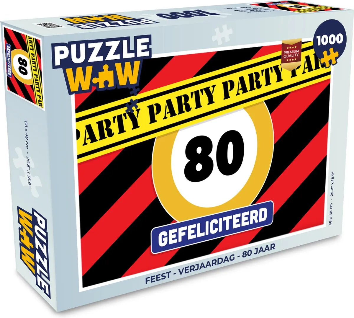 PuzzleWow 1000 Stuks Verjaardag Legpuzzel - Multicolor