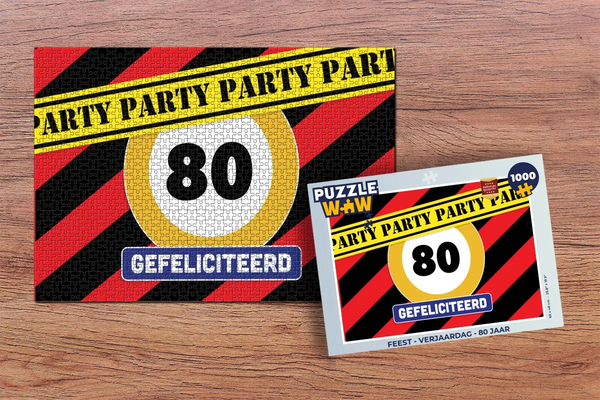 PuzzleWow 1000 Stuks Verjaardag Legpuzzel - Multicolor