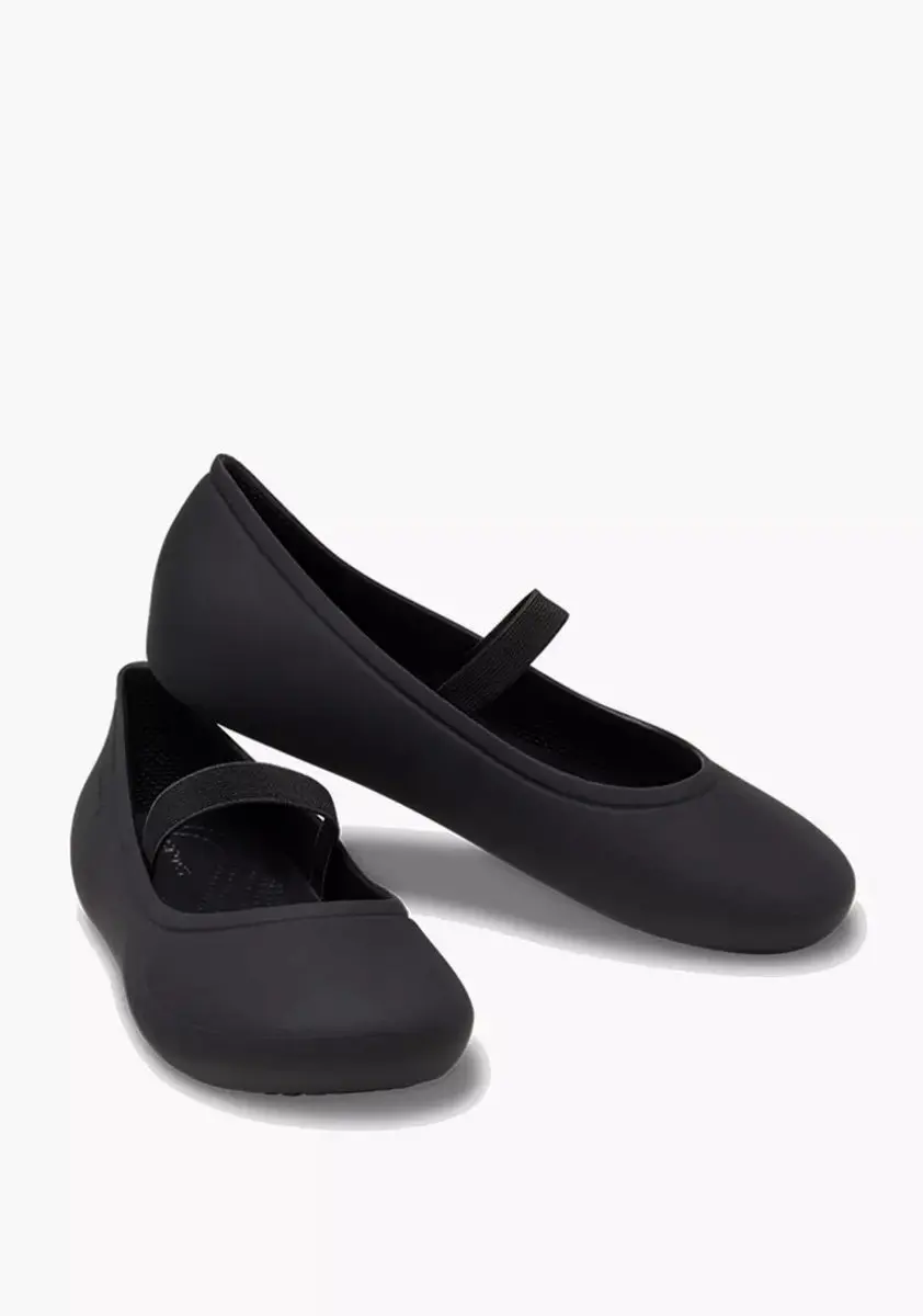 Crocs Brooklyn Mary Jane Flat T Zwart 27/28 US C10