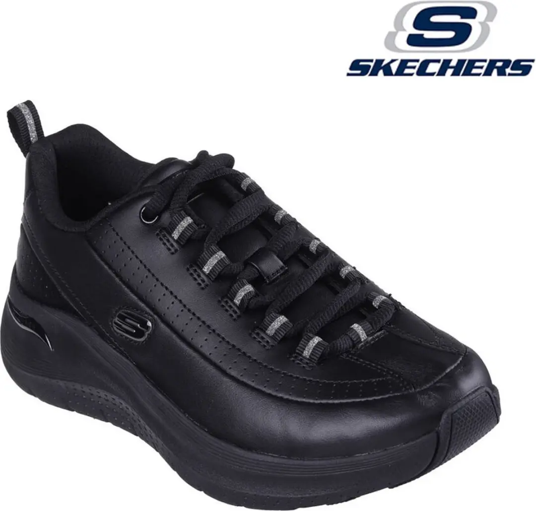 Skechers Arch Fit 2.0 Star Bound Dames Veterschoenen - 38 - Zwart - afbeelding 5 van 6