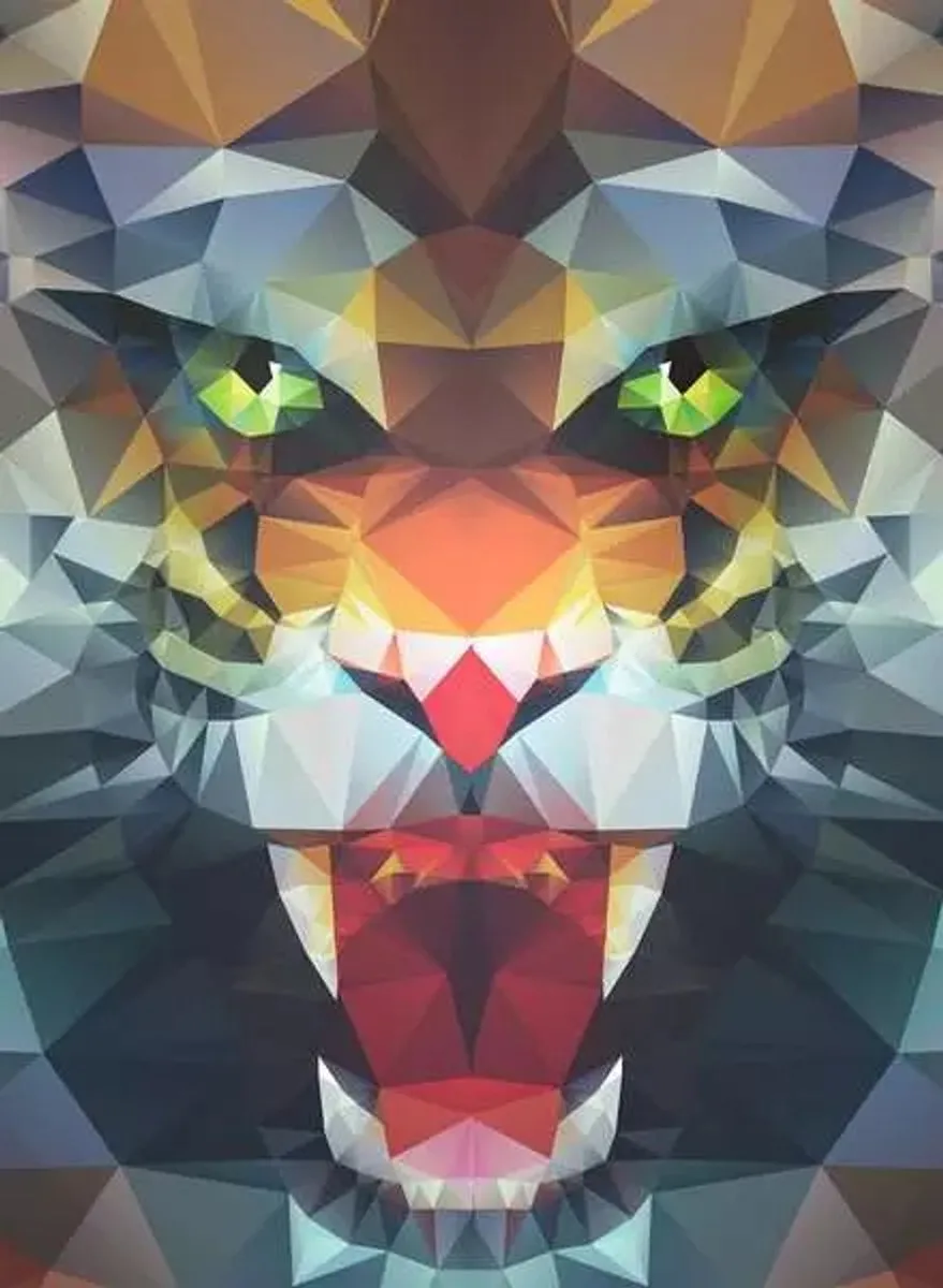 Ravensburger Polygone Lion Puzzel 500 Stuks - Multicolor - afbeelding 2 van 5