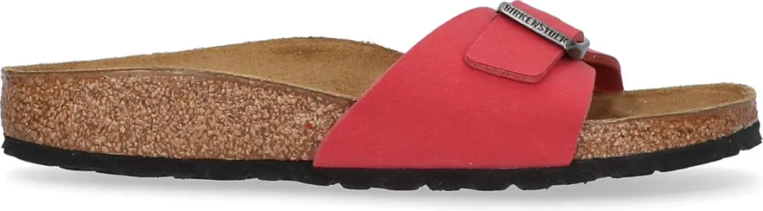 Birkenstock Madrid Dames Slippers Scarlet Red Narrow-fit