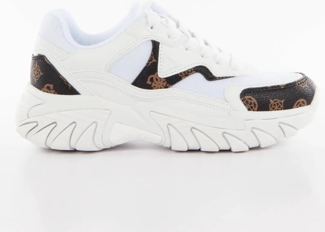 Witte Vetersneakers Met Veters