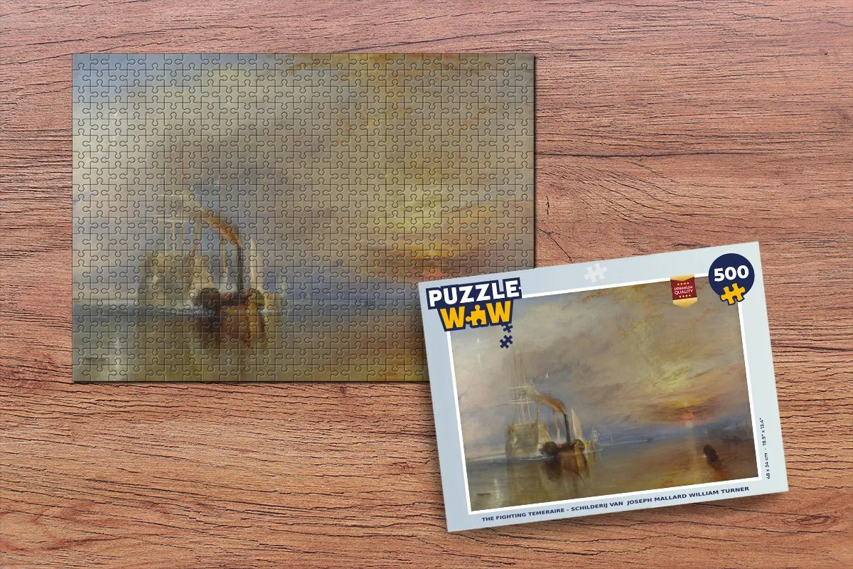 PuzzleWow The Fighting Temeraire Legpuzzel 500 Stuks - Multicolor