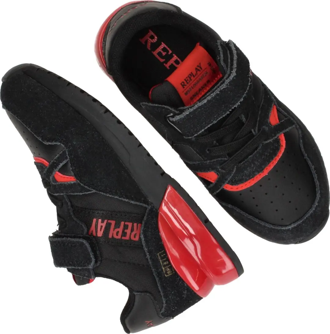 Replay Shoot Jr Lage Sneakers - Jongens - Zwart - Maat 32 - afbeelding 6 van 6