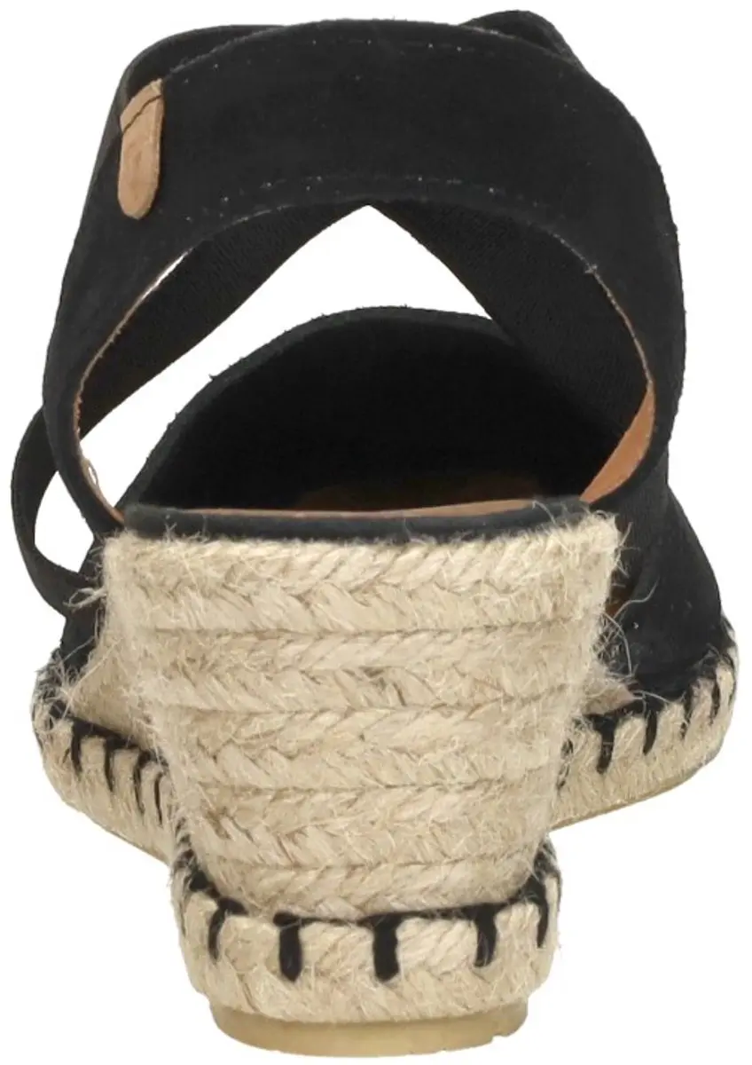 Verbenas Mila Sandalen Touwzool - zwart - Maat 40 - afbeelding 5 van 6