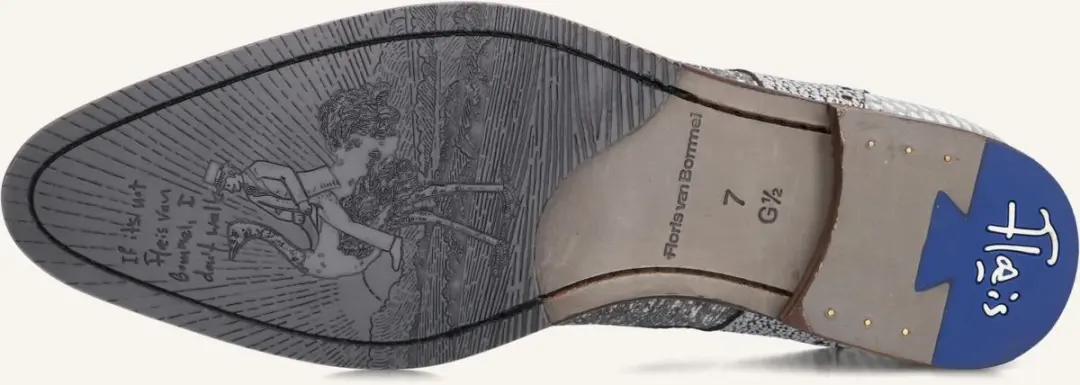 Floris van Bommel De Stapper Veterschoenen - Grijs - Maat 41⅓ - afbeelding 2 van 6
