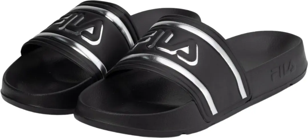 Fila Morro Bay Logo Slippers - Dames 38 - Zwart-Grijs - afbeelding 3 van 3