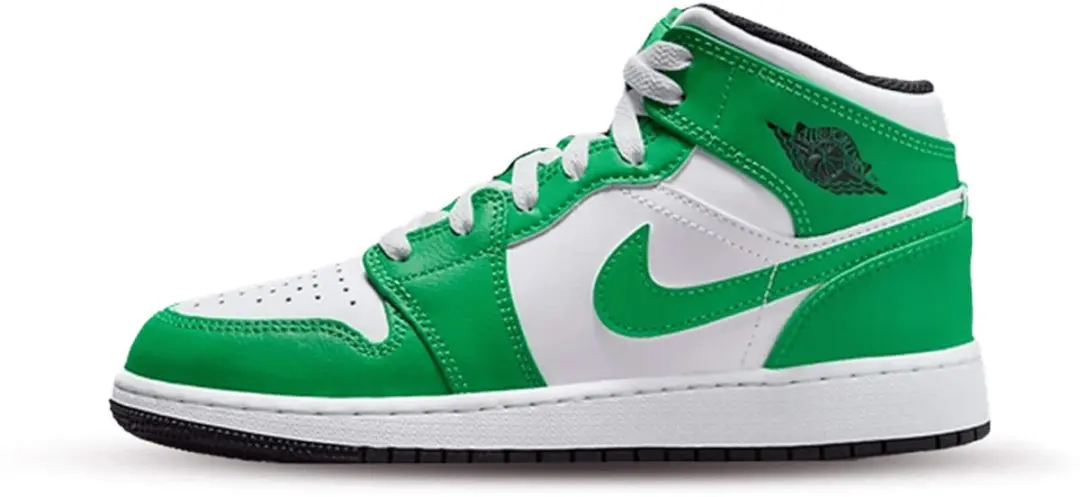 Nike Air Jordan 1 Mid (GS) Lucky Green
