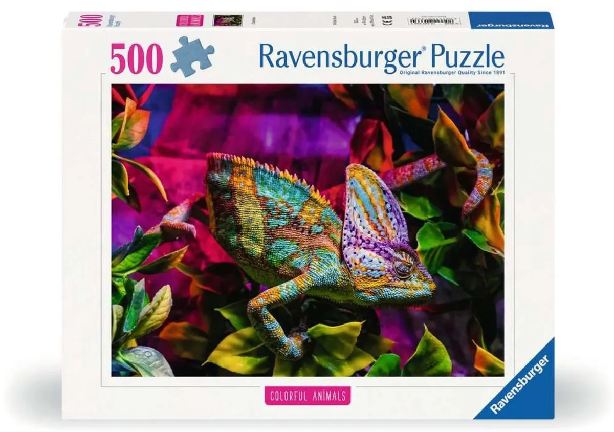 Ravensburger Chameleon Puzzel 500 Stuks - Meerkleurig