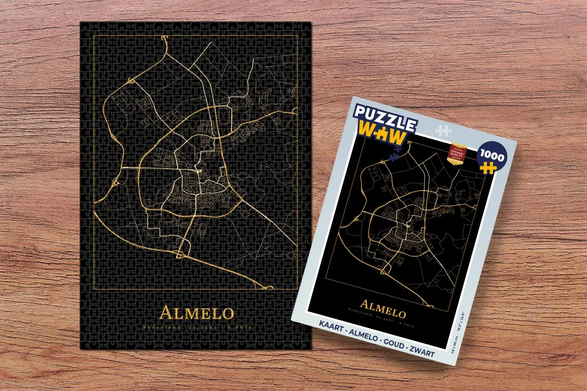 PuzzleWow Almelo Legpuzzel 1000 Stuks - Multicolor