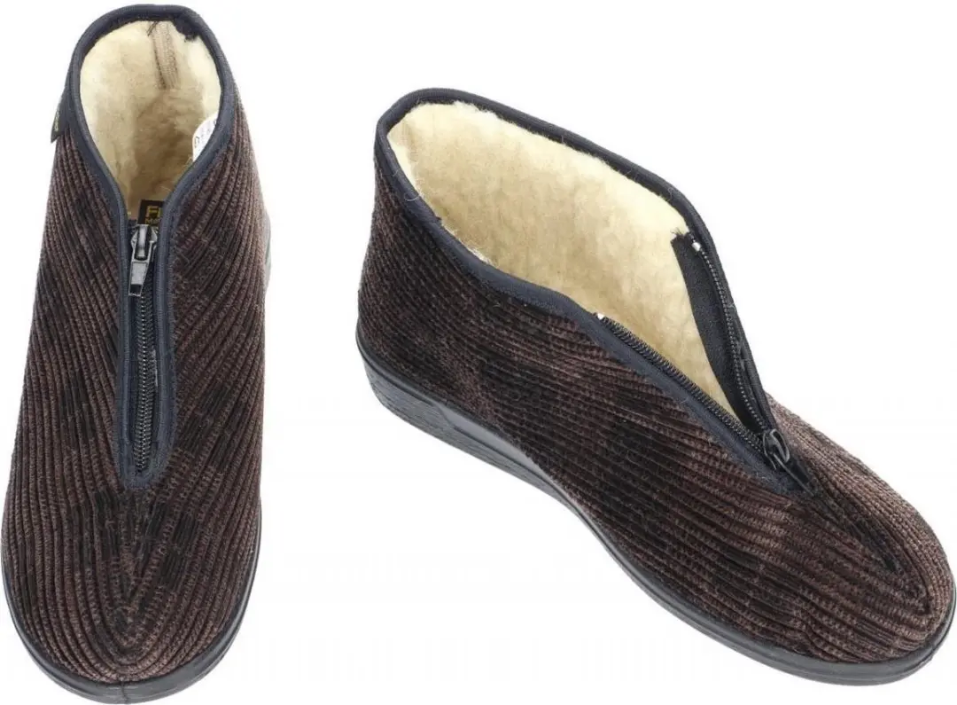 Fischer Heren Winterpantoffel 40 - Bruin