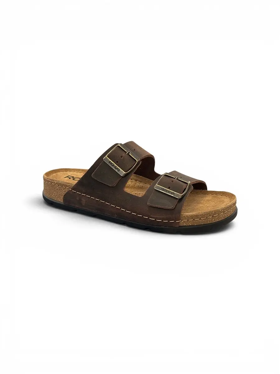 Rohde Leren Heren Slippers 43 - Bruin - afbeelding 6 van 6