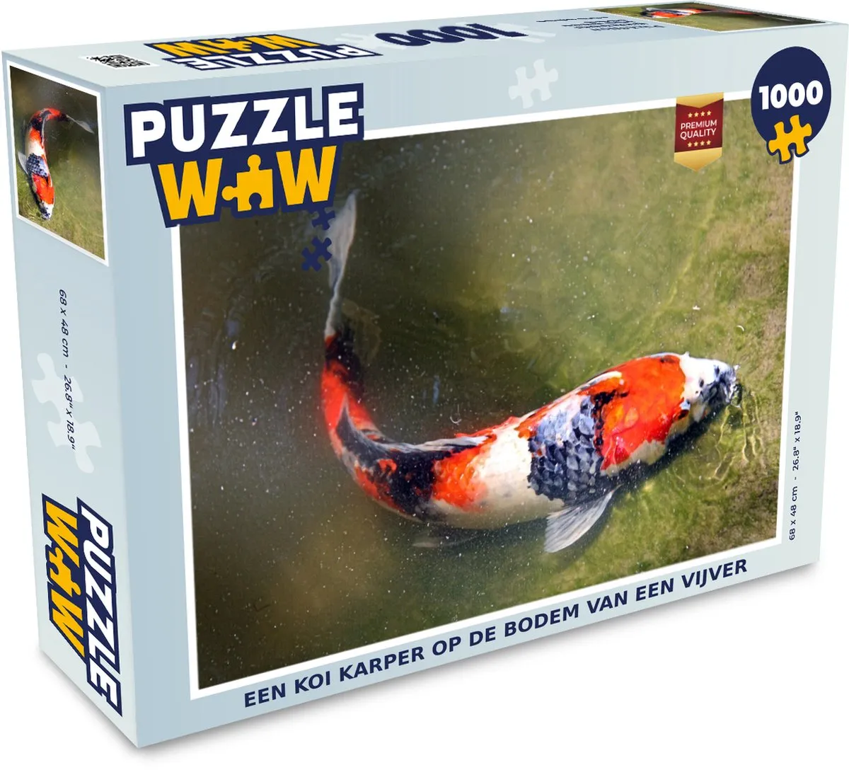PuzzleWow Legpuzzel Koi Karper 1000 Stuks - Multicolor