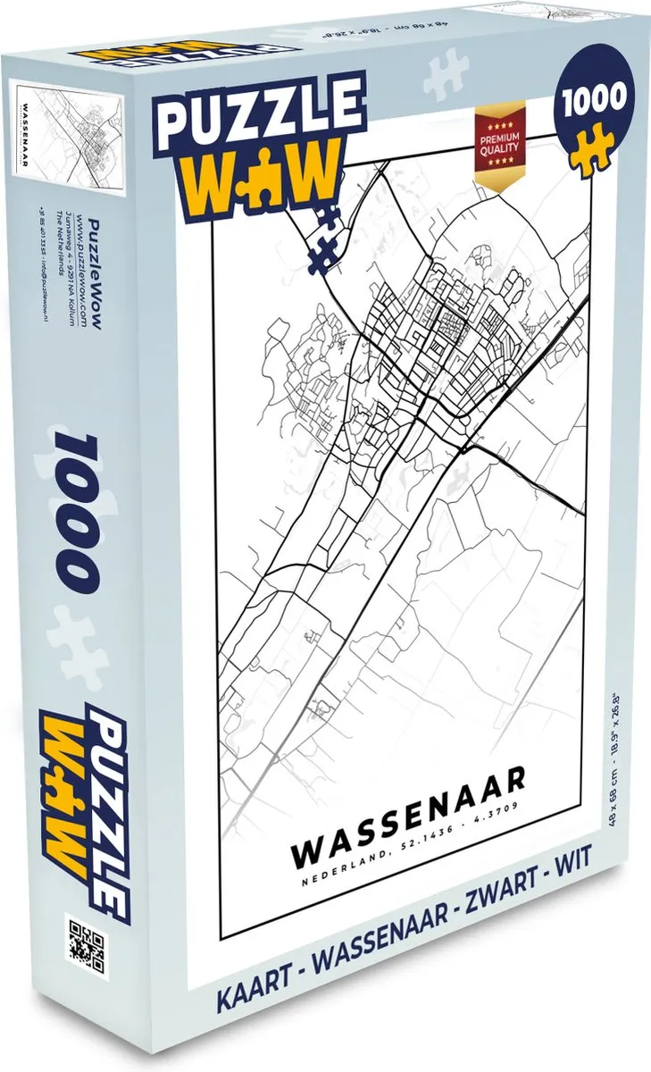 PuzzleWow Wassenaar Legpuzzel 1000 Stuks - Multicolor