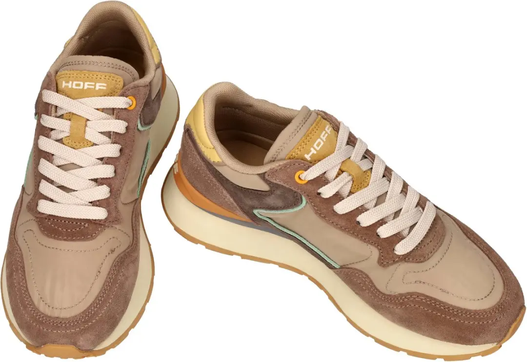 Hoff City Dames Sneakers - Bruin Licht - Maat 41 - afbeelding 3 van 6