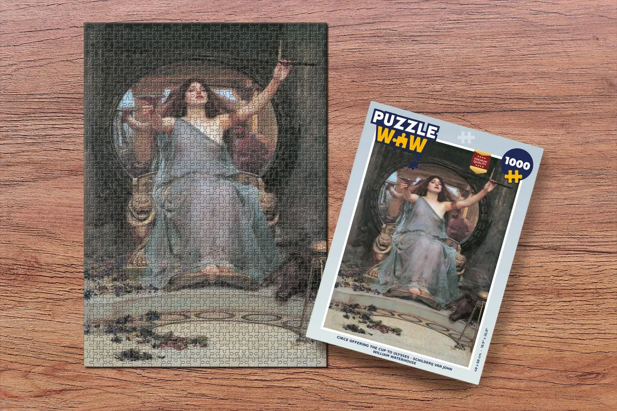 PuzzleWow Circe Offering the Cup to Ulysses Legpuzzel 1000 Stuks - Multicolor