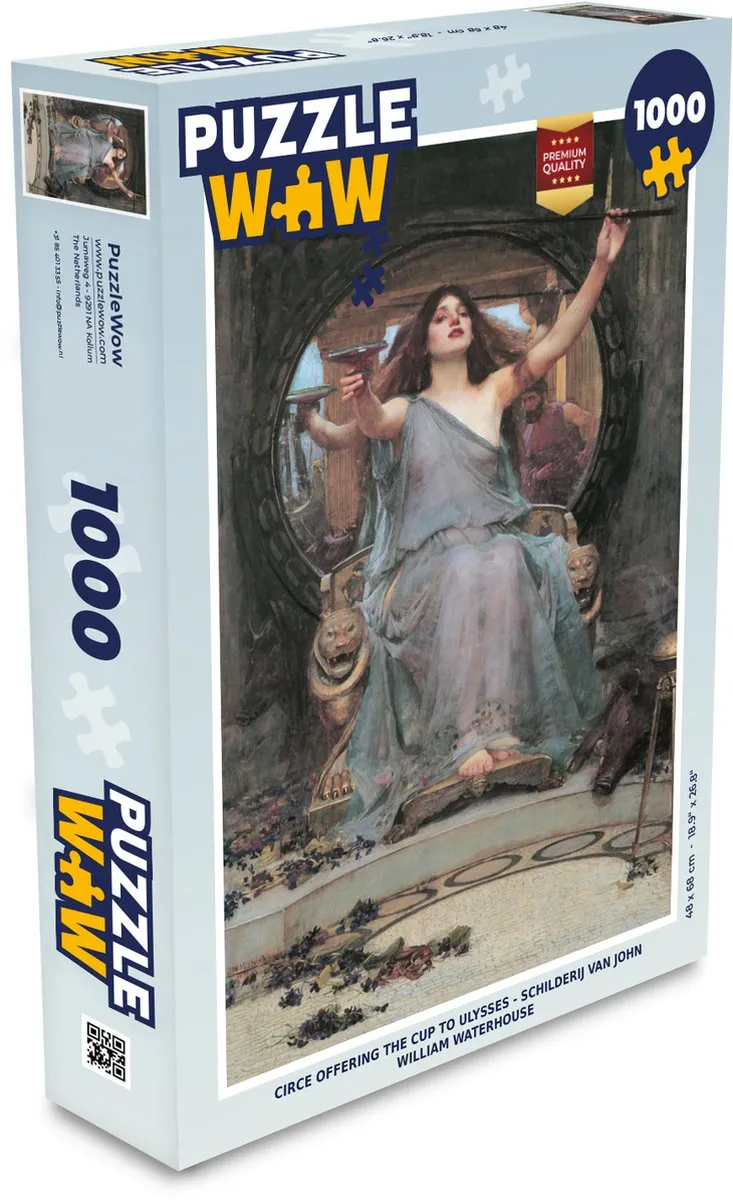 PuzzleWow Circe Offering the Cup to Ulysses Legpuzzel 1000 Stuks - Multicolor