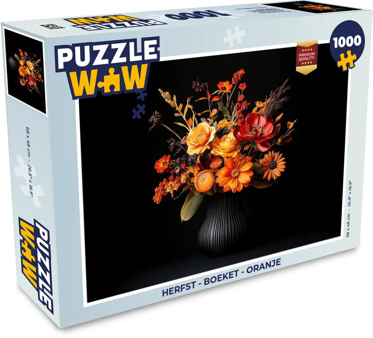 PuzzleWow Herfst Boeket Legpuzzel 1000 Stuks - Oranje